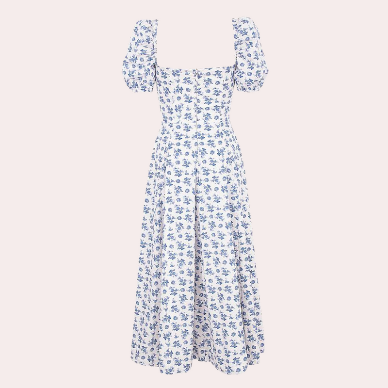 Elegantes geblümtes Damenkleid mit bequemer Passform