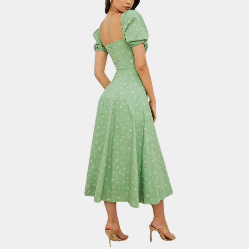 Elegantes geblümtes Damenkleid mit bequemer Passform
