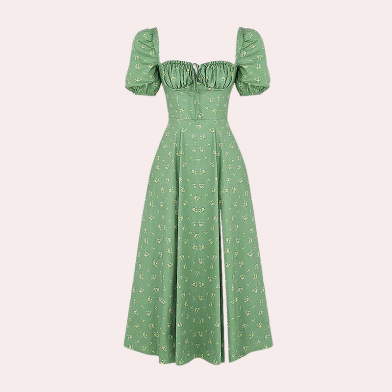 Elegantes geblümtes Damenkleid mit bequemer Passform