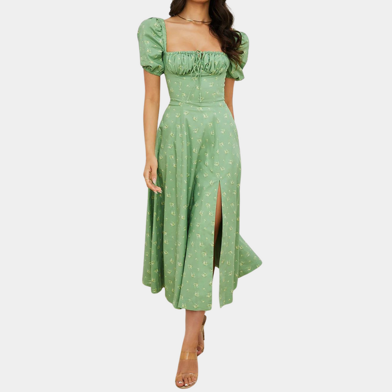 Elegantes geblümtes Damenkleid mit bequemer Passform