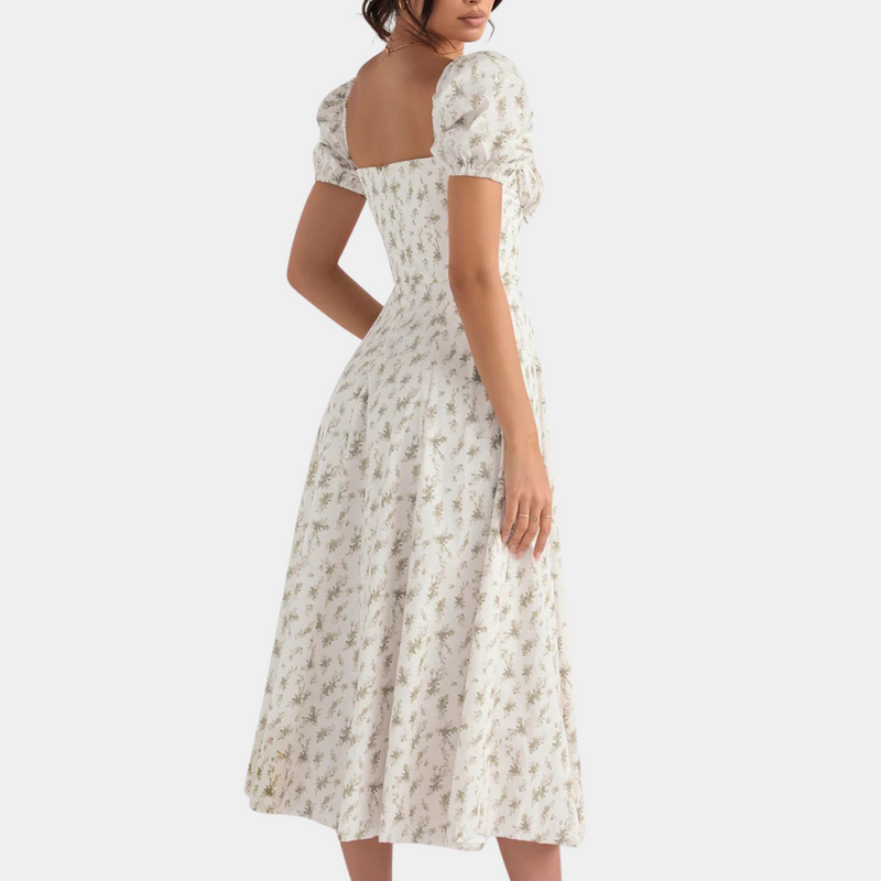 Elegantes geblümtes Damenkleid mit bequemer Passform