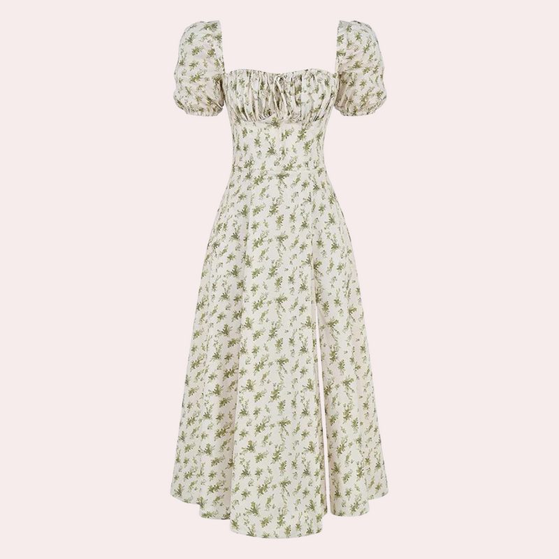 Elegantes geblümtes Damenkleid mit bequemer Passform