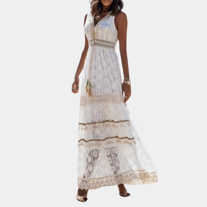 Elegantes und Einfaches Bohemian Maxikleid für Damen