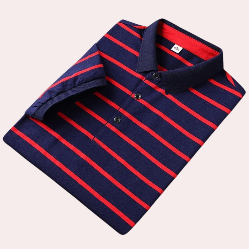 Jett - Gestreiftes Herrenpoloshirt