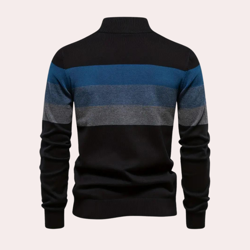 Warmer und stylischer Color-Block-Hoodie
