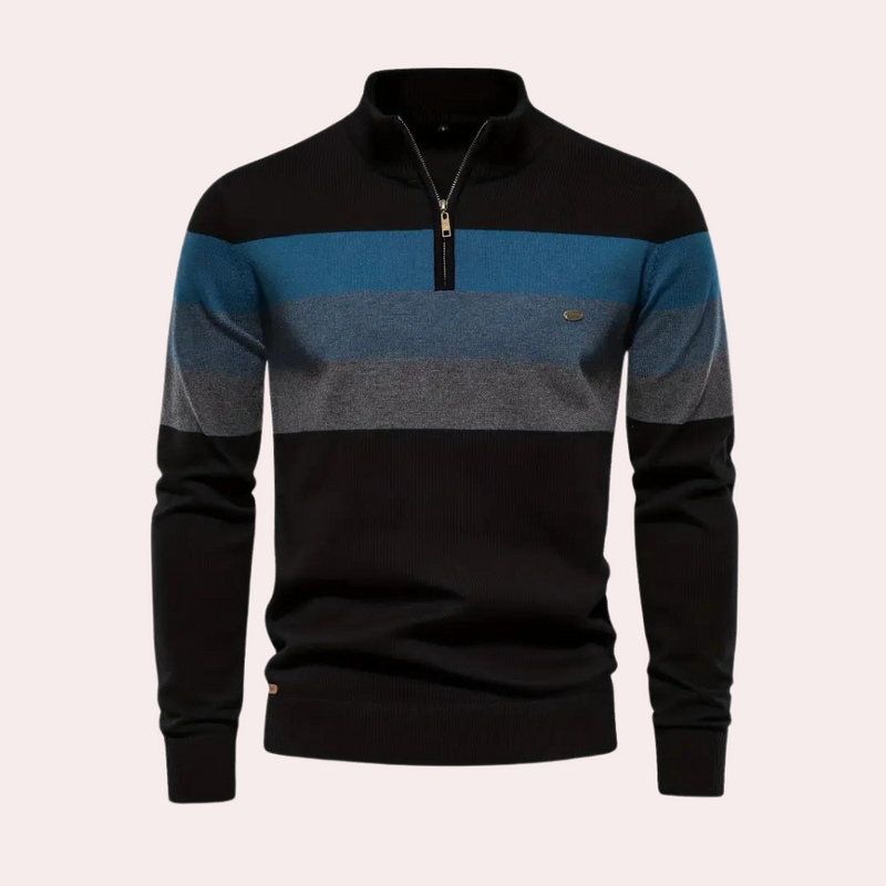 Warmer und stylischer Color-Block-Hoodie