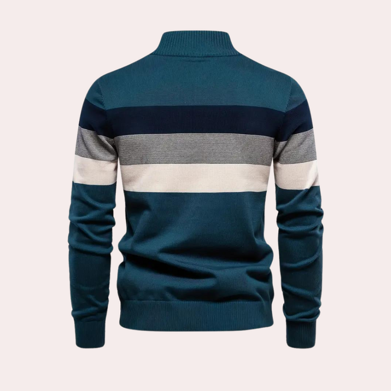 Warmer und stylischer Color-Block-Hoodie