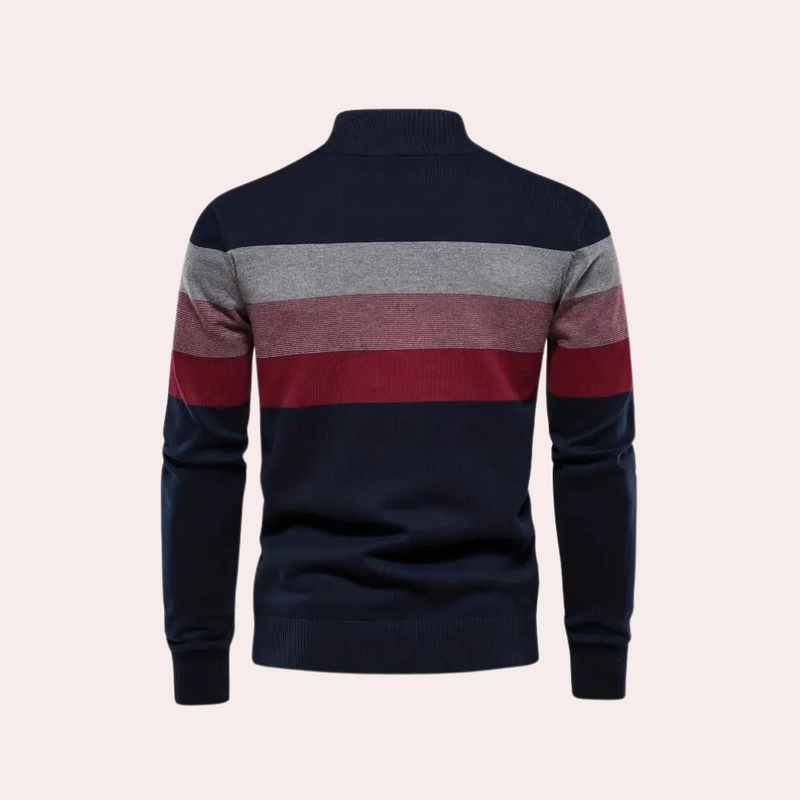 Warmer und stylischer Color-Block-Hoodie