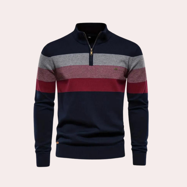 Warmer und stylischer Color-Block-Hoodie