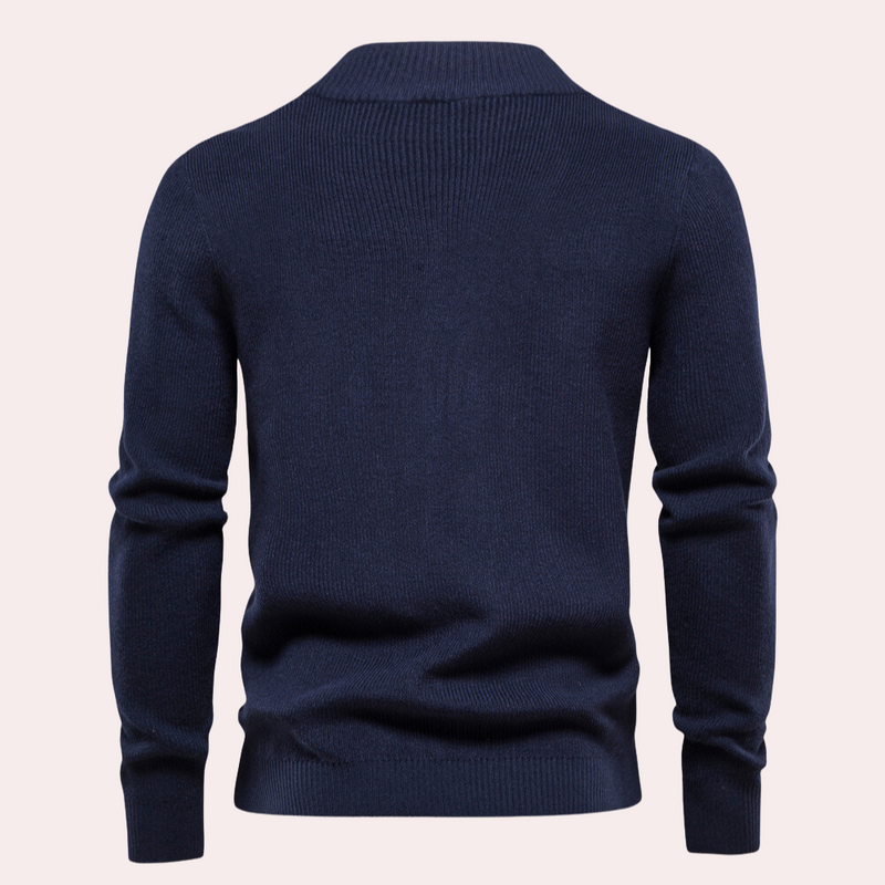 Bequemer eleganter Herren Hoodie mit Reißverschluss
