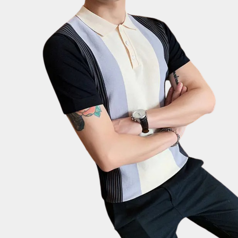Jordin - Gestreiftes Herrenpoloshirt