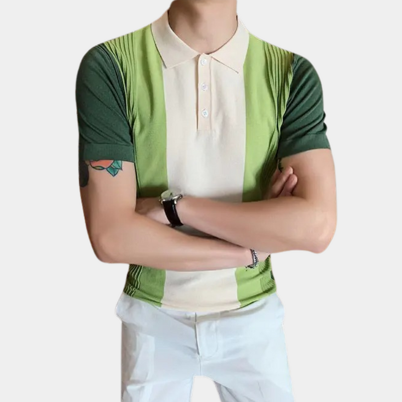 Jordin - Gestreiftes Herrenpoloshirt