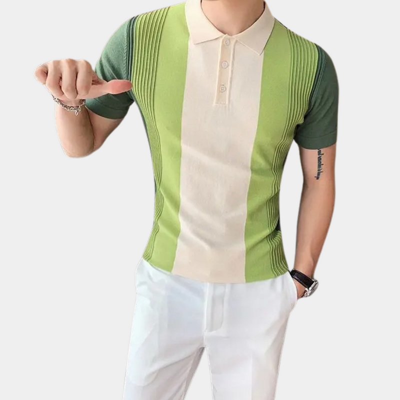 Jordin - Gestreiftes Herrenpoloshirt
