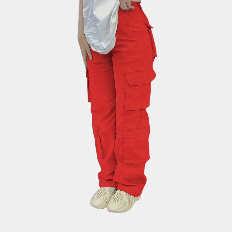 Elegante Damen-Cargohose mit praktischen Taschen