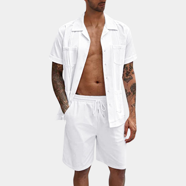 Elegante Herren-Hemd und Hose Set