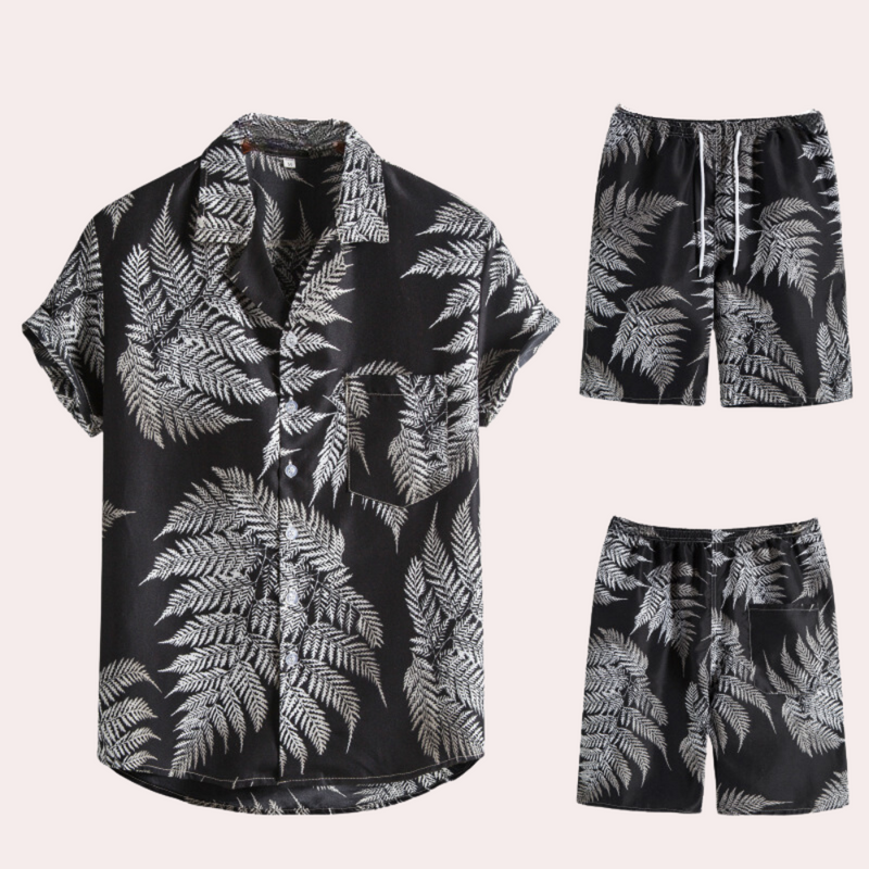 Luftiges, farbenfrohes Hawaiian Herrenoutfit