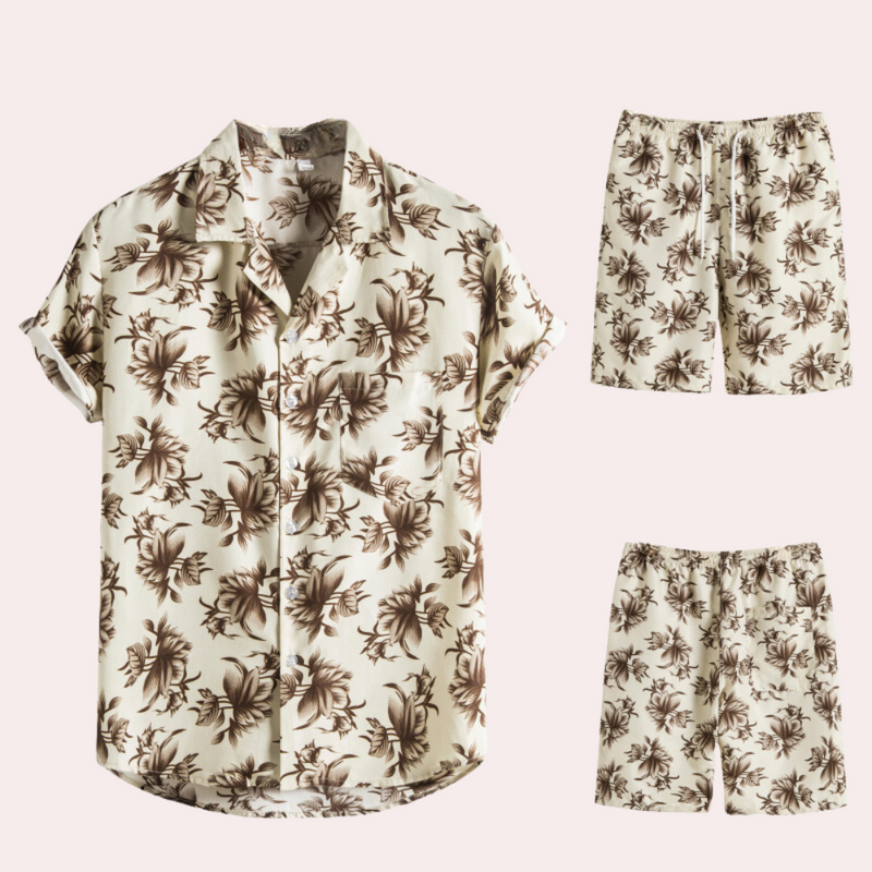 Luftiges, farbenfrohes Hawaiian Herrenoutfit