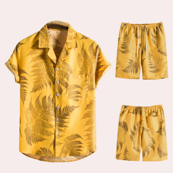 Luftiges, farbenfrohes Hawaiian Herrenoutfit