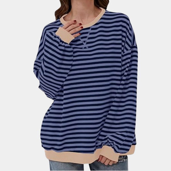 Gioia - Gestreifter Pullover in Übergröße für Frauen