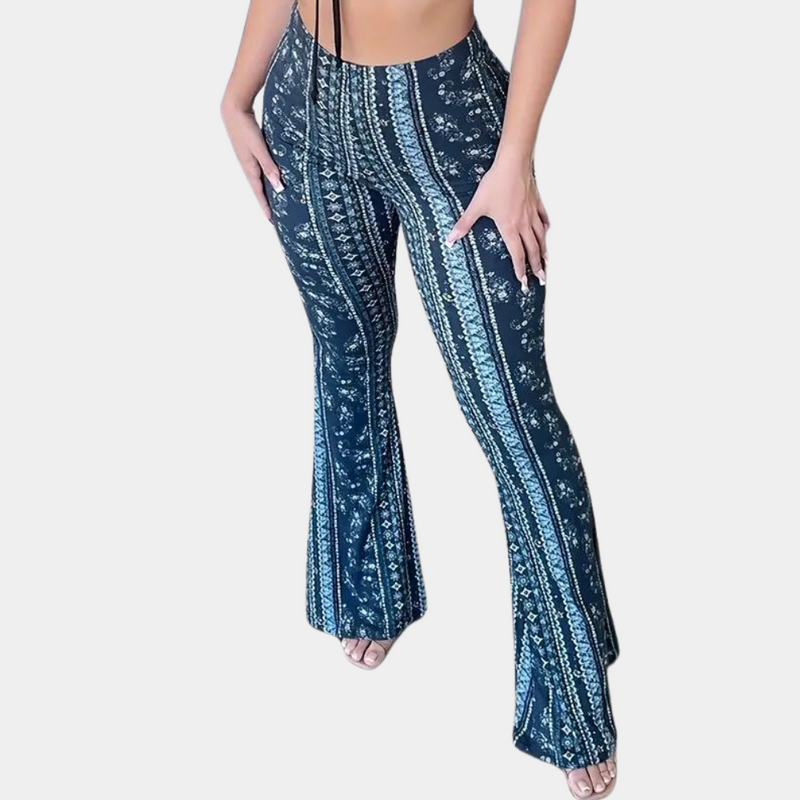 Elegante Boho Damenhose mit weitem Bein für stilvolle Outfits