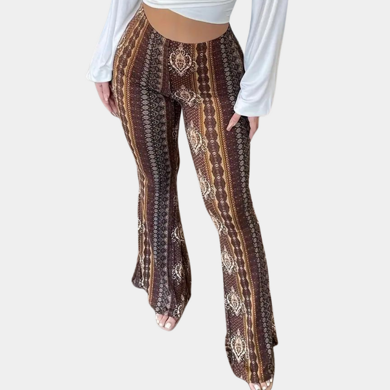 Elegante Boho Damenhose mit weitem Bein für stilvolle Outfits