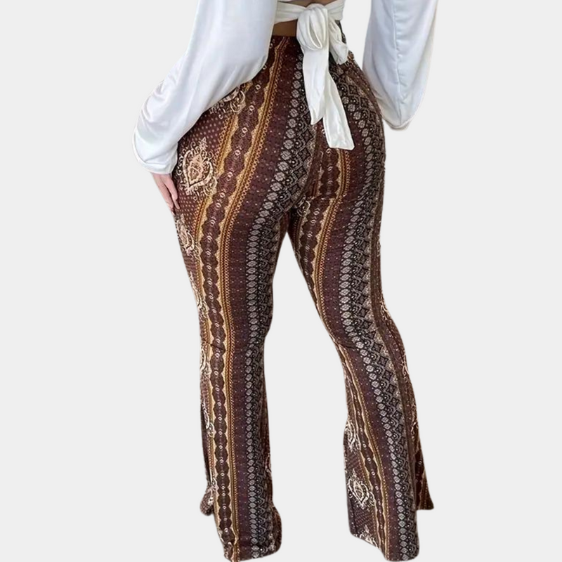 Elegante Boho Damenhose mit weitem Bein für stilvolle Outfits