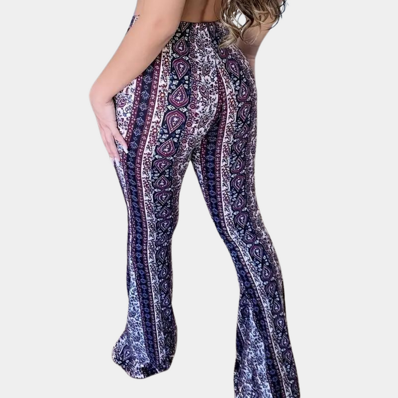 Elegante Boho Damenhose mit weitem Bein für stilvolle Outfits