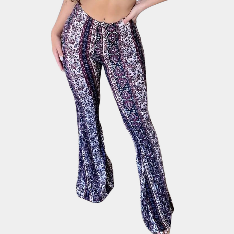 Elegante Boho Damenhose mit weitem Bein für stilvolle Outfits