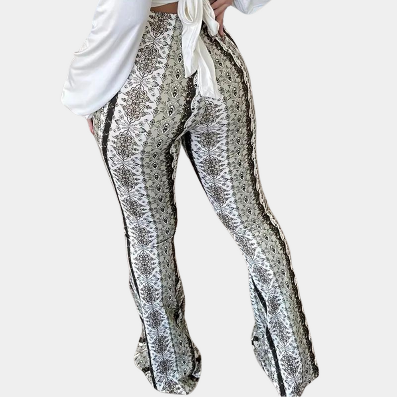 Elegante Boho Damenhose mit weitem Bein für stilvolle Outfits