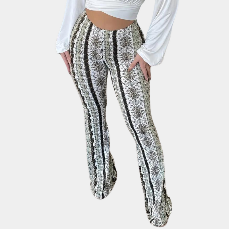 Elegante Boho Damenhose mit weitem Bein für stilvolle Outfits