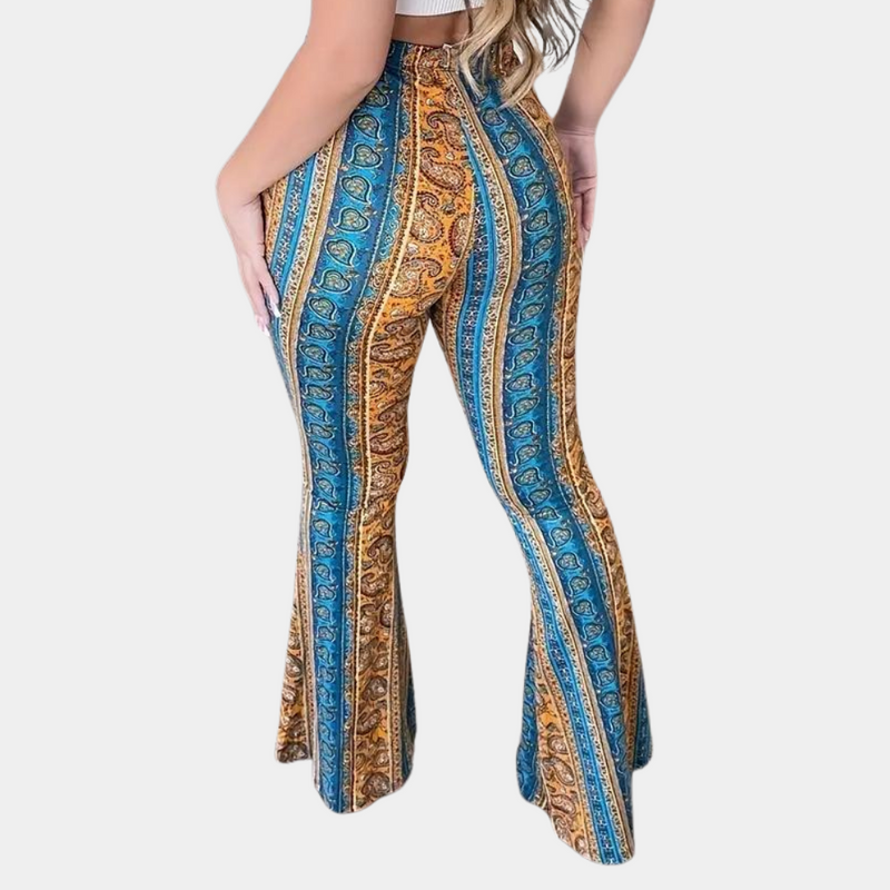 Elegante Boho Damenhose mit weitem Bein für stilvolle Outfits