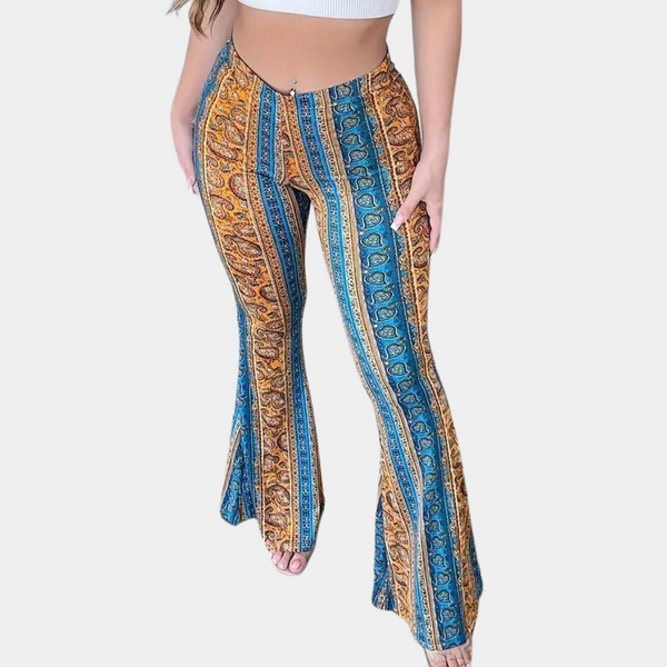 Elegante Boho Damenhose mit weitem Bein für stilvolle Outfits