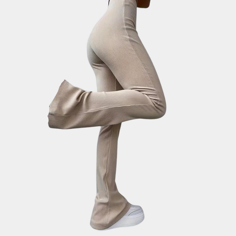 Elegante, gerippte Damenhose für zeitlosen Komfort