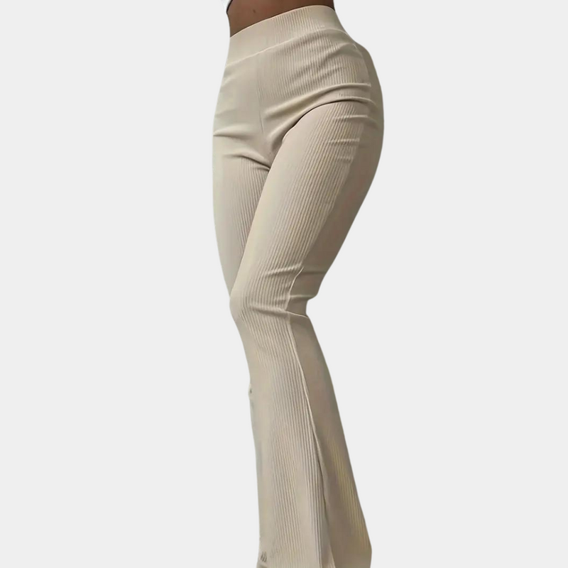 Elegante, gerippte Damenhose für zeitlosen Komfort