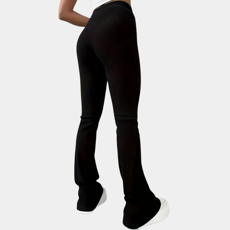 Elegante, gerippte Damenhose für zeitlosen Komfort