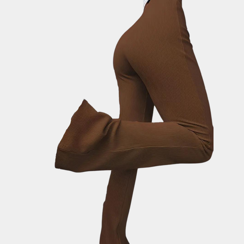 Elegante, gerippte Damenhose für zeitlosen Komfort