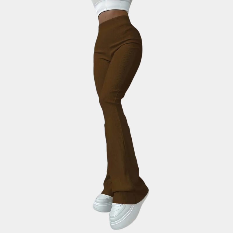 Elegante, gerippte Damenhose für zeitlosen Komfort