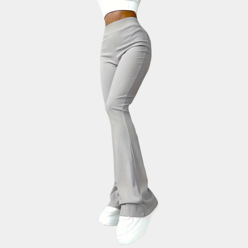 Elegante, gerippte Damenhose für zeitlosen Komfort