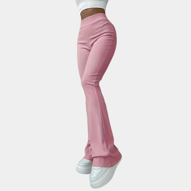 Elegante, gerippte Damenhose für zeitlosen Komfort