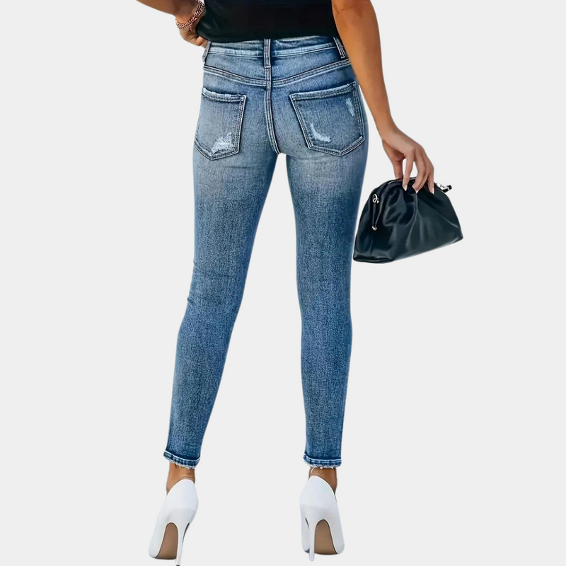 Elegante Damenjeans mit Knöpfen für jeden Anlass