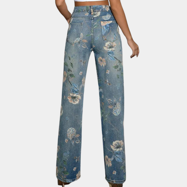 Elegante Blumenjeans für Damen in stilvollem Design