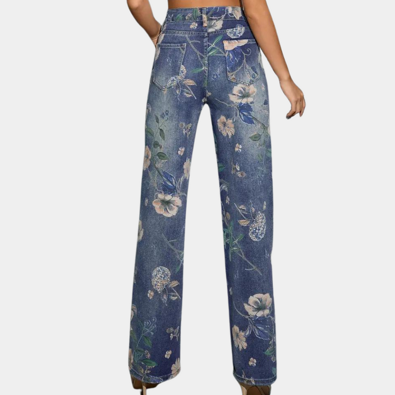 Elegante Blumenjeans für Damen in stilvollem Design
