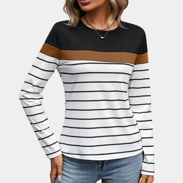 Solveiga - Gestreiftes T-Shirt für Frauen