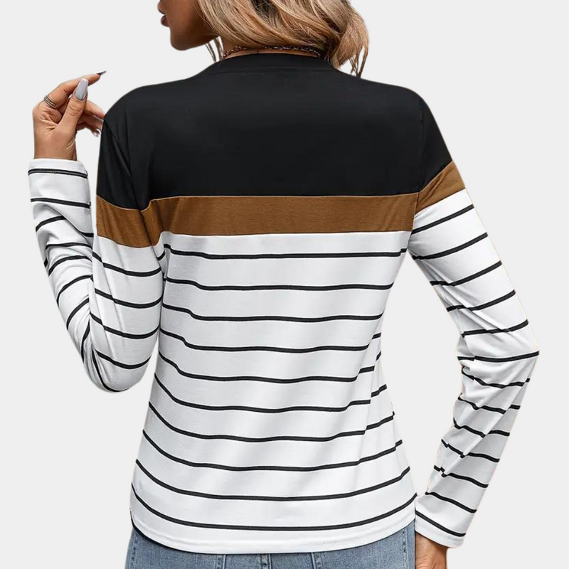 Solveiga - Gestreiftes T-Shirt für Frauen