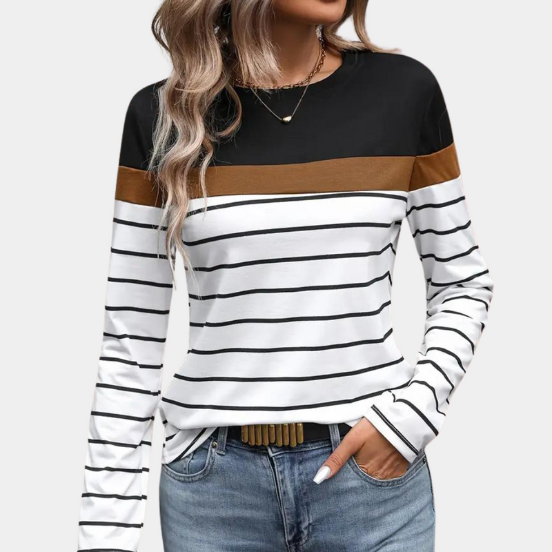 Solveiga - Gestreiftes T-Shirt für Frauen