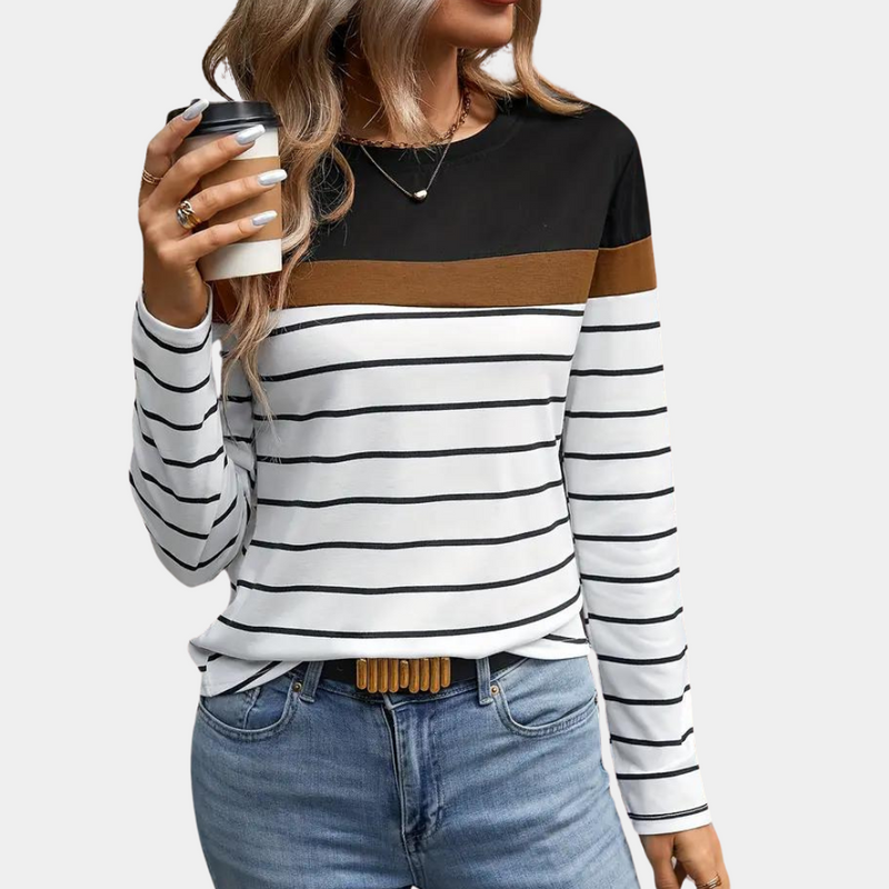 Solveiga - Gestreiftes T-Shirt für Frauen