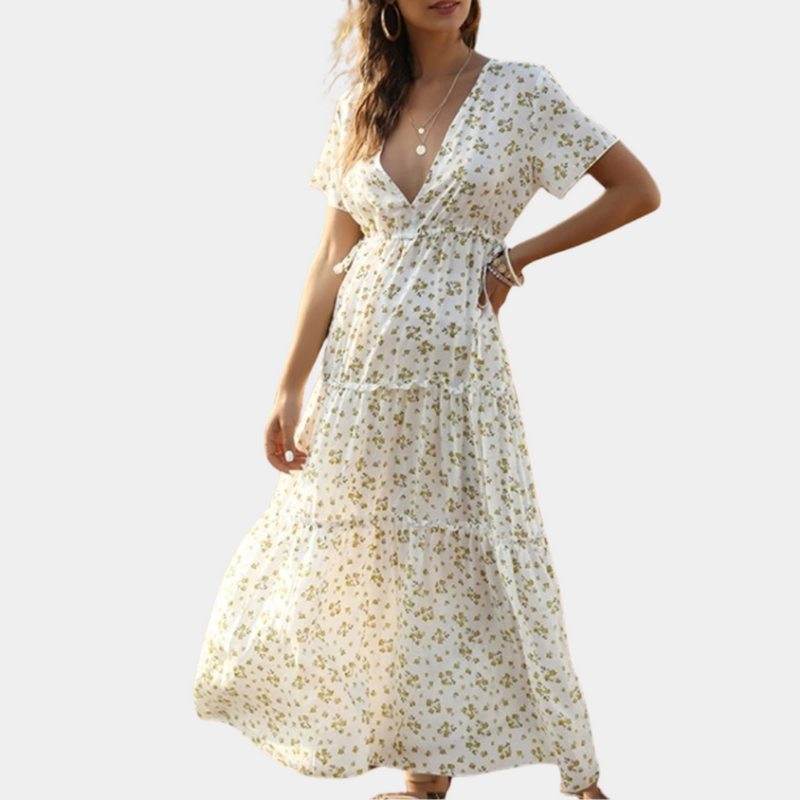Elegante Blumen Sommerkleid für stilbewusste Damen