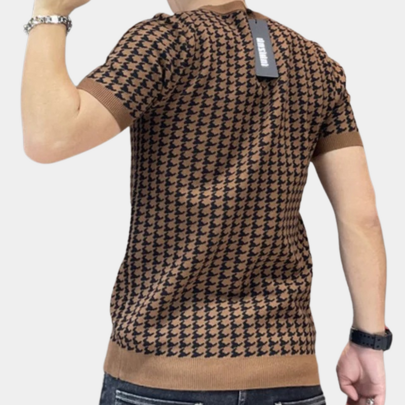 Adrianus - Houndstooth Stil Hemd für Herren