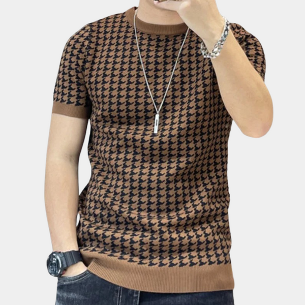 Adrianus - Houndstooth Stil Hemd für Herren