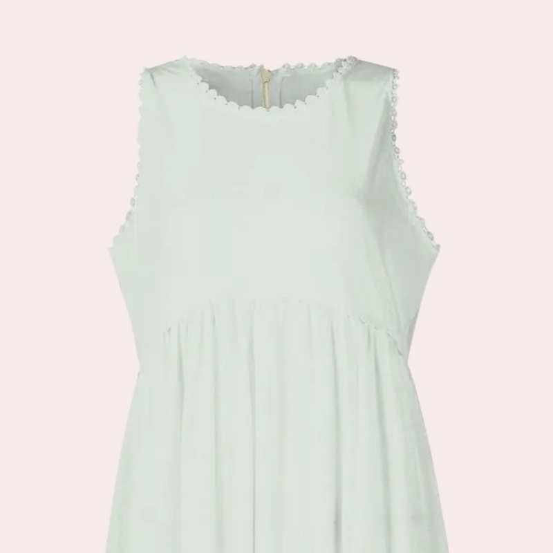 Elegantes Langes Damenkleid mit Lässigem Schlitz für den Sommer